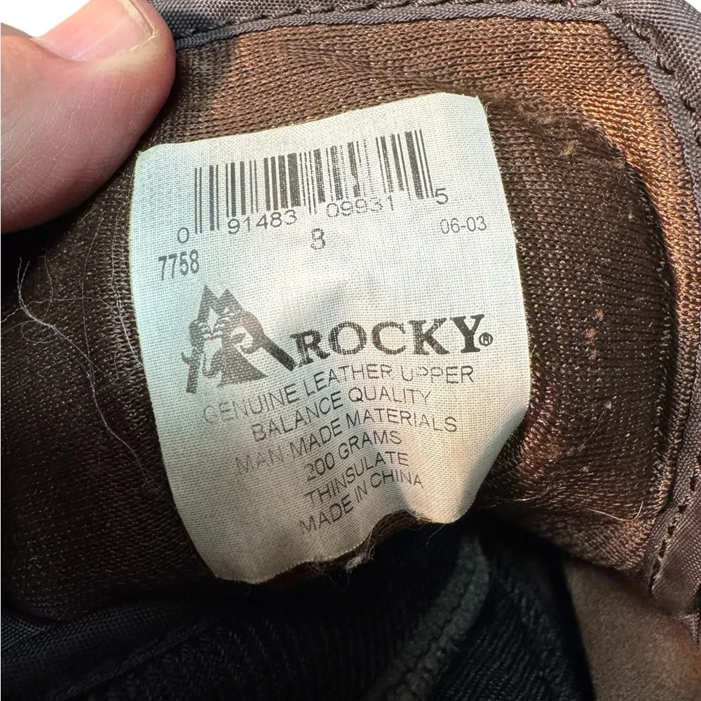 Vintage Rocky Men's 8 Brown Aged Insulated Rain & Snow Boots